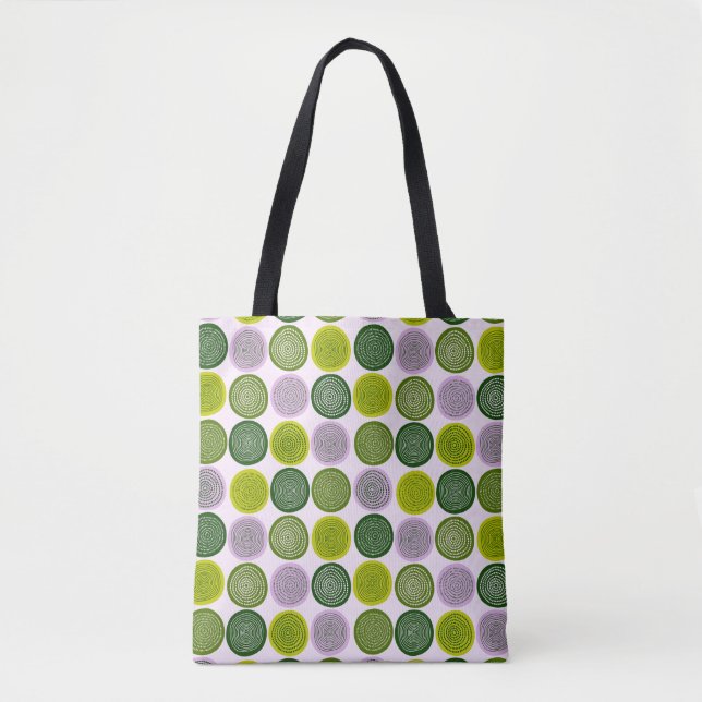 Skandinavier Circle Dots Mandala Muster 2 Tasche (Vorderseite)