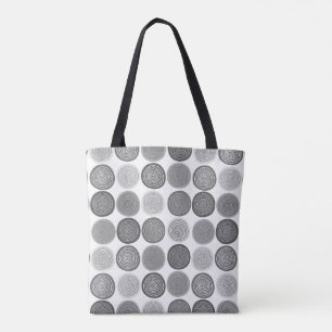 Skandinavier Circle Dots Mandala Muster 3 Tasche