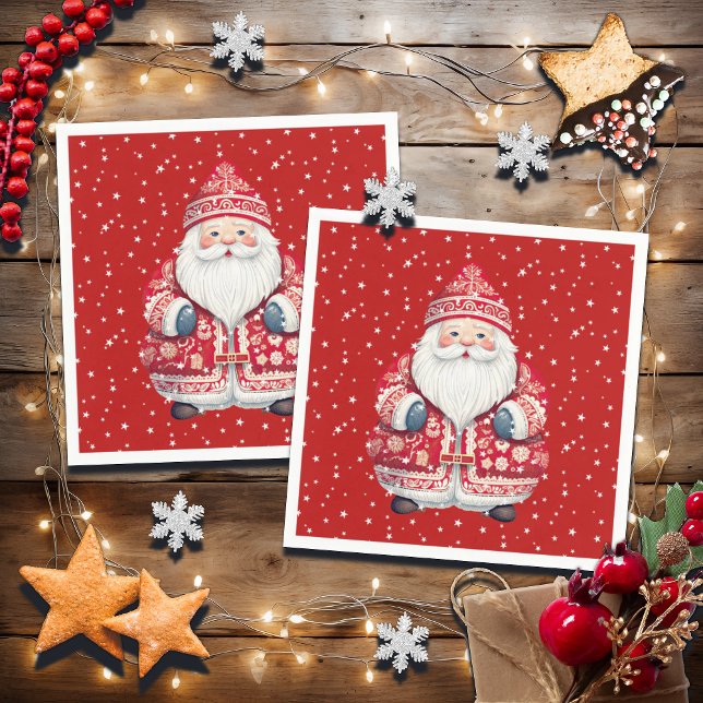 Skandinavier Folk Santa Claus Serviette (Von Creator hochgeladen)