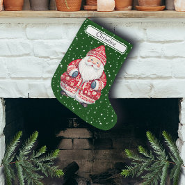 Skandinavier Folk Weihnachtsmann - Name Großer Weihnachtsstrumpf