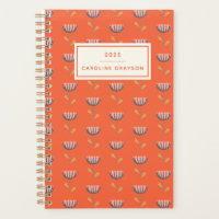 Skandinavier Folklore Floral Orange Personalisiert