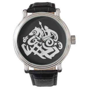 Skandinavier-Gott Odin und Sleipnir Armbanduhr