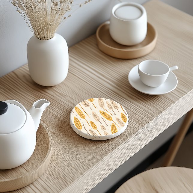 Skandinavier Herbstleaf Stone Untersetzer (Von Creator hochgeladen)