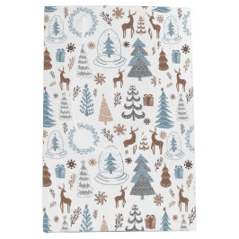 Skandinavier Ice Blauer Weihnachten Mittlere Geschenktüte