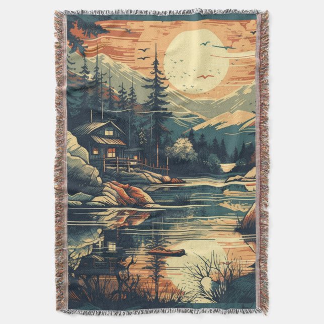 Skandinavier Retro Art Zuhause Decke (Vorderseite Vertikal)