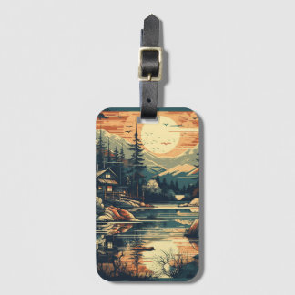 Skandinavier Retro Art Zuhause Gepäckanhänger