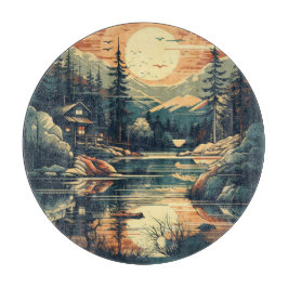 Skandinavier Retro Art Zuhause Schneidebrett