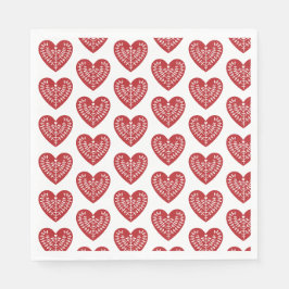 Skandinavier Rotkehlpapier Napkins Serviette
