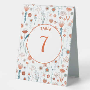 Skandinavier Summer Blume Boho Table Zent Sign Tischaufsteller
