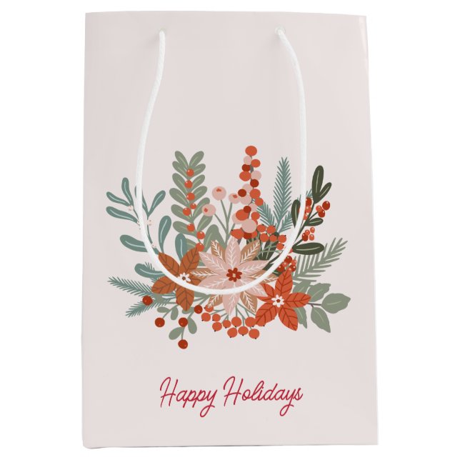 Skandinavier Weihnachtsfeiertag Mittlere Geschenktüte (Vorderseite)