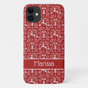 Skandinavier Weißer Rentier Weihnachtsfest Case-Mate iPhone Hülle