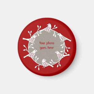 Skandinavier Wraath und Rosehips-Foto Magnet