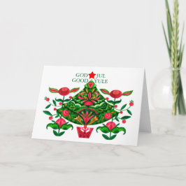 Skandinavier Xmas Gott Jul Falten Grußkarte 3 Karte