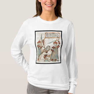 Skandinaviergott Tyr, der seine Hand zum T-Shirt