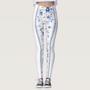Skandinavisch Botanisch inspirierte Leggings