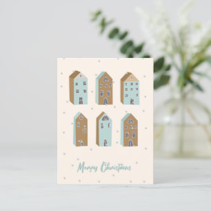 Skandinavisch inspiriert Weihnachten Postkarte. be
