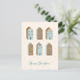 Skandinavisch inspiriert Weihnachten Postkarte. be