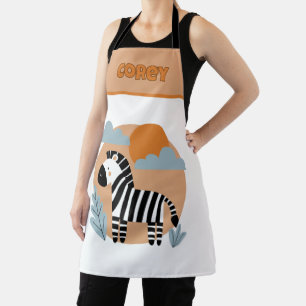 Skandinavisch inspiriertes fantasievolles Zebra Schürze