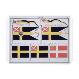 Skandinavisch kennzeichnet, von einem magnet