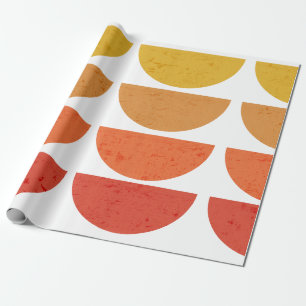 Skandinavische Art Midjahrhundert Sunset Bowls Geschenkpapier