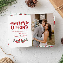 Skandinavische Art New Holiday Foto Card Einladung