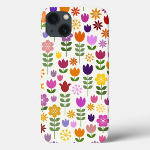 Skandinavische Blume Große Mustermappe Case-Mate iPhone Hülle