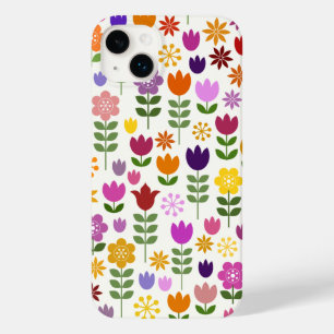 Skandinavische Blume Großes Muster Case-Mate iPhone 14 Plus Hülle