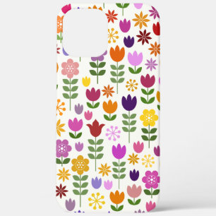 Skandinavische Blume Großes Muster Case-Mate iPhone Hülle
