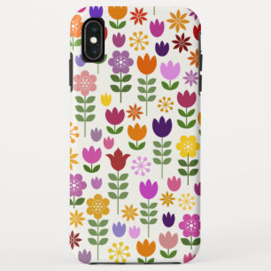 Skandinavische Blume Großes Muster Case-Mate iPhone Hülle