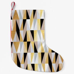 skandinavische Design Dreiecke nahtlos Muster vin Kleiner Weihnachtsstrumpf