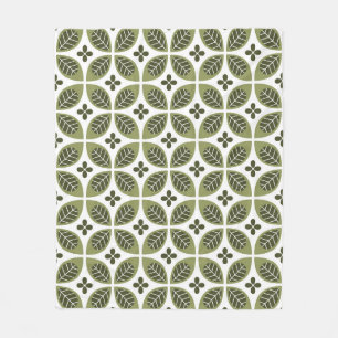Skandinavische Flora: Nahtloses Vintages Design. Fleecedecke