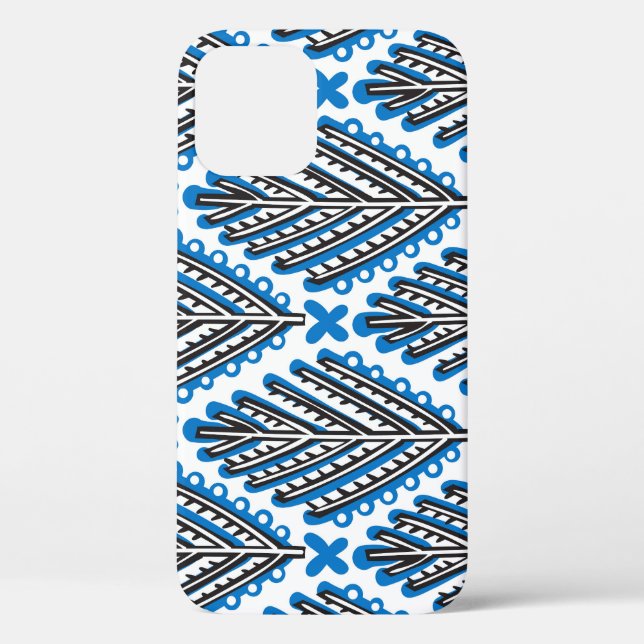 Skandinavische Folklorekunst: Blumenrostdesign Case-Mate iPhone Hülle (Rückseite)