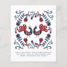 Skandinavische Folklorekunst - Feiertage Jahresbri