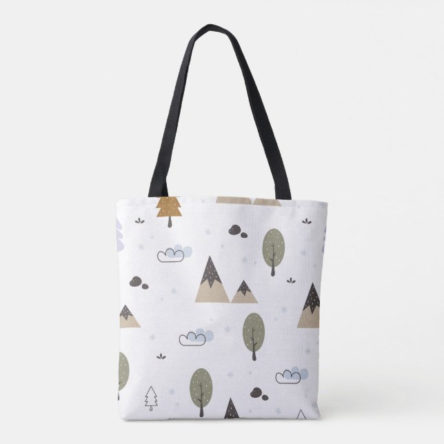 Skandinavische Forstästhetik Tasche (Rückseite)
