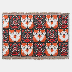 Skandinavische Fox Folk Decke
