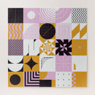 Skandinavische Geometrie: HandGezeichnet Kunstwerk