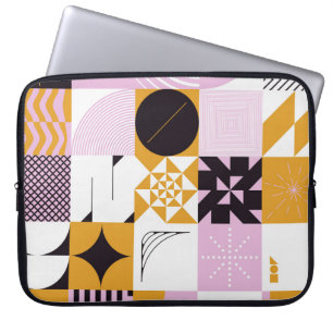 Skandinavische Geometrie: HandGezeichnet Kunstwerk Laptopschutzhülle