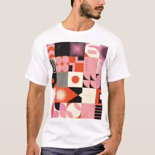 Skandinavische Geometrie: Muster für farbenfrohe K T-Shirt