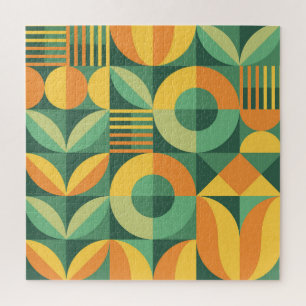 Skandinavische Geometrische Vintage Landwirtschaft