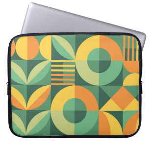 Skandinavische Geometrische Vintage Landwirtschaft Laptopschutzhülle