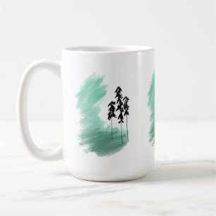Skandinavische Grünbaumkunst, einfache moderne Min Kaffeetasse