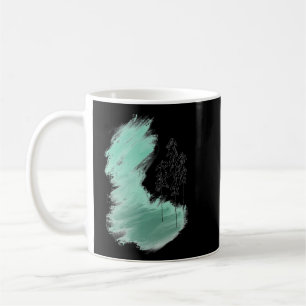 Skandinavische Grünbaumkunst, einfache moderne Min Kaffeetasse