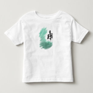 Skandinavische Grünbaumkunst, einfache moderne Min Kleinkind T-shirt