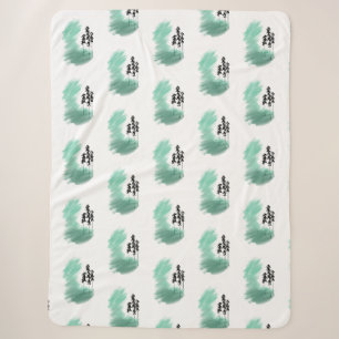 Skandinavische Grünbaumkunst, einfache moderne Min Sherpadecke