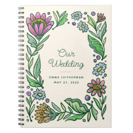 Skandinavische Hochzeitsplanung Notizblock