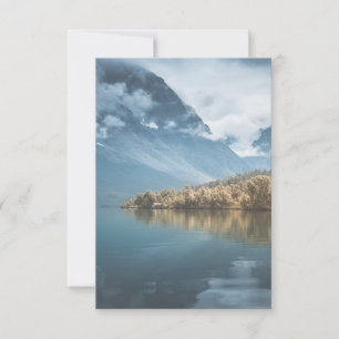 Skandinavische Landschaftsfotokarte RSVP Karte