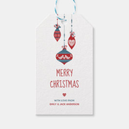 Skandinavische Liebe Weihnachten Geschenkanhänger
