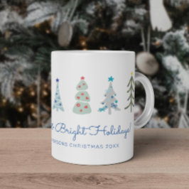 skandinavische Minimalistische Weihnachtsbäume Kaffeetasse