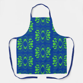 Skandinavische Mod Blue Green bei Print Schürzen
