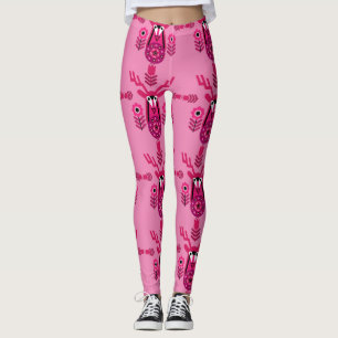 Skandinavische Natur Hirsch Kopf T - Shirt Leggings